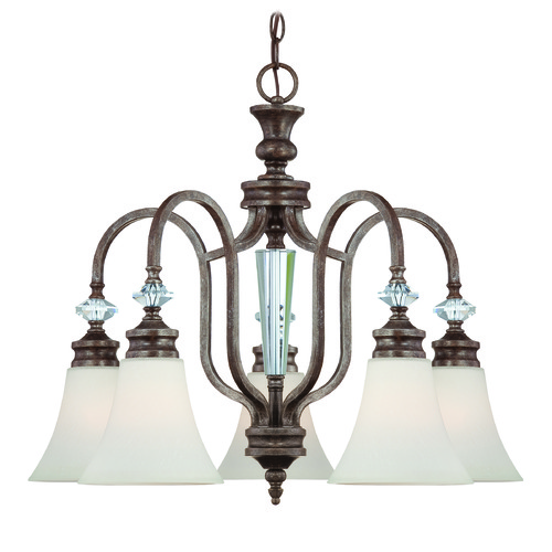 Craftmade Lighting Boulevard 25.38-Inch Mocha Bronze Chandelier by Craftmade Lighting 26725-MB