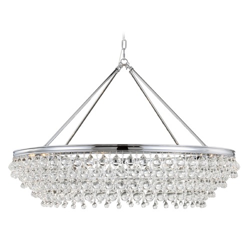 Crystorama Lighting Calypso Polished Chrome Pendant Light