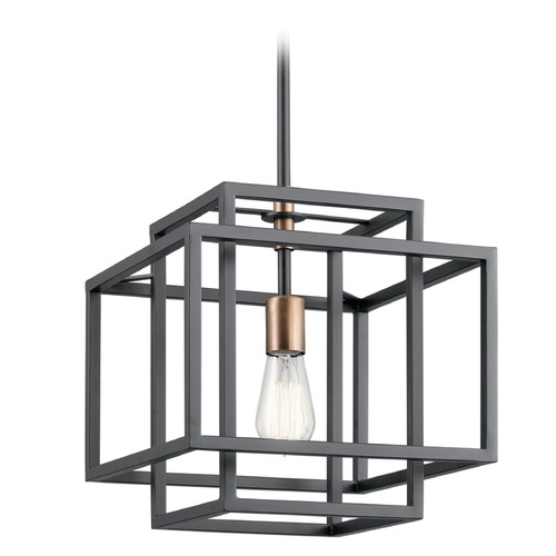 Kichler Lighting Taubert 12-Inch Black Pendant by Kichler Lighting 43982BK