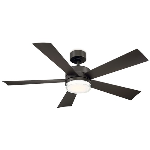 Modern Forms by WAC Lighting Wynd 52-Inch LED Smart Fan in Bronze by Modern Forms FR-W1801-52L-BZ