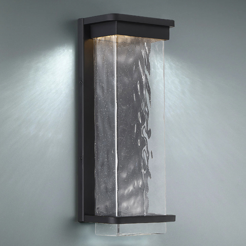 Modern Forms by WAC Lighting Vitrine 12-Inch LED Outdoor Wall Light in Black 3000K by Modern Forms WS-W32512-BK