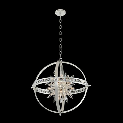Angelo 26-Inch Pendant in Polished Silver by Allegri Crystal