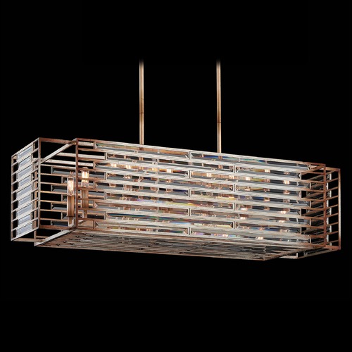 Ruxton Hall Skyline Gold Leaf Linear Light by Metropolitan Lighting