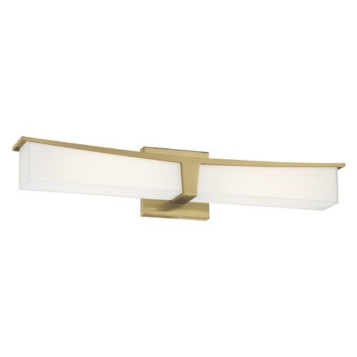 Plane Honey Gold LED Bathroom Light by George Kovacs