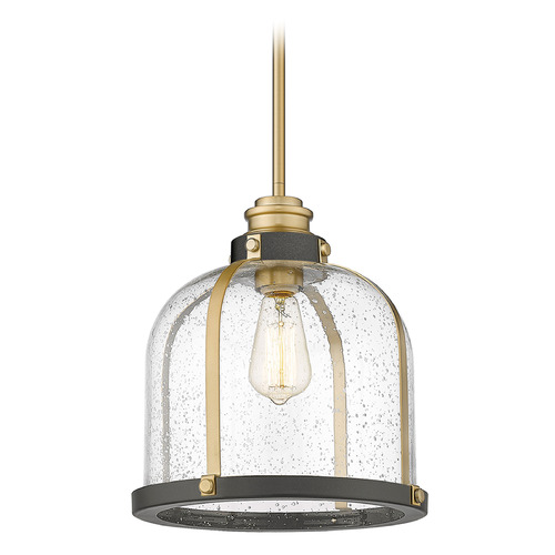 Z-Lite Burren Bronze & Brass Pendant by Z-Lite 337P12BRZ+HB