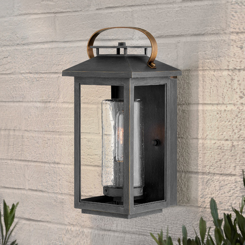 Hinkley Atwater 14-Inch Ash Bronze LED Outdoor Wall Light by Hinkley Lighting 1160AH-LL