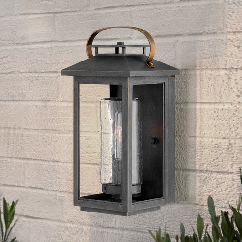 Atwater 14-Inch Ash Bronze LED Outdoor Wall Light by Hinkley Lighting