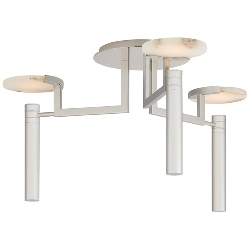 Kelly Wearstler Melange Semi-Flush in Nickel by Visual Comfort Signature