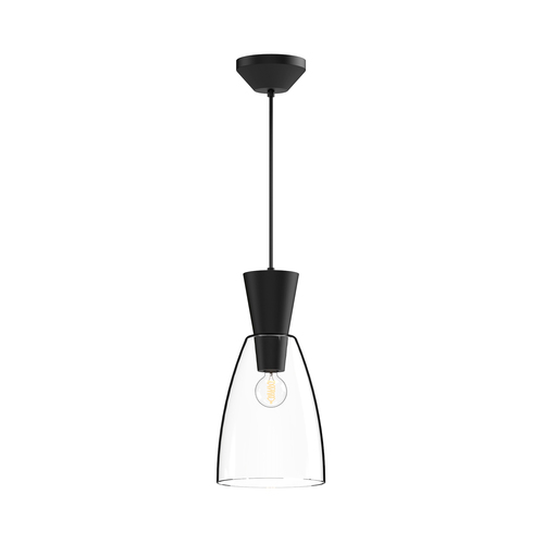 Alora Lighting Arlo Matte Black Mini-Pendant Light with Bowl / Dome Shade