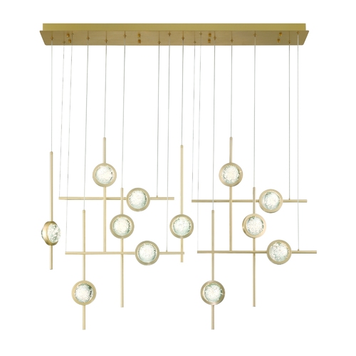 Barletta 12-Light LED Grand Chandelier in Gold by Eurofase Lighting