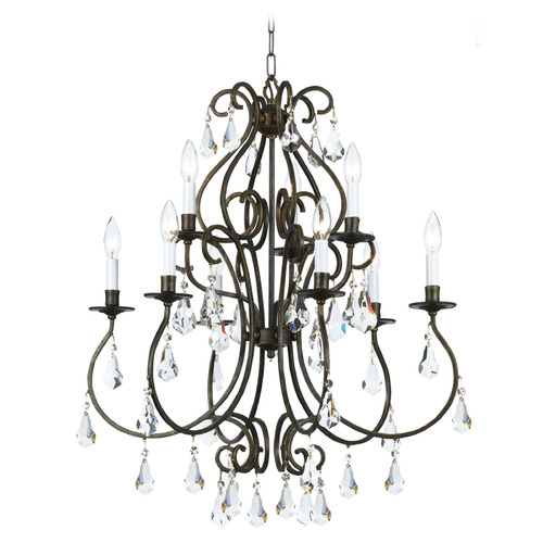 Crystorama Lighting Ashton English Bronze Crystal Chandelier