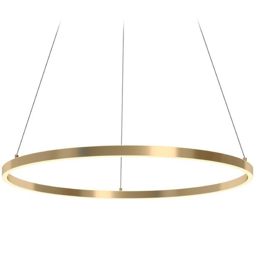 Afx Lighting Glo Satin Brass LED Pendant Light