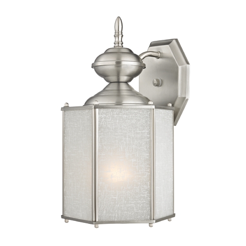Design Classics Lighting Outdoor Wall Light with White Hexagon Glass 344 SN