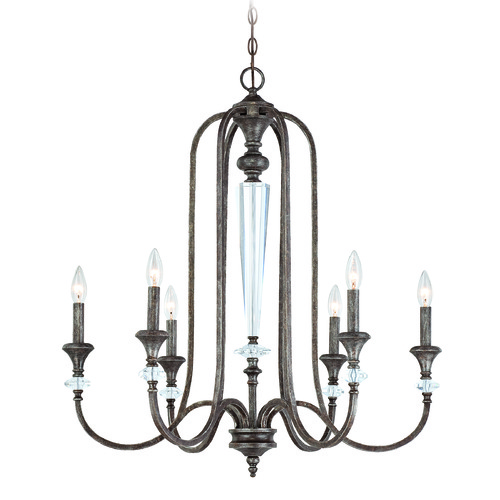 Craftmade Lighting Boulevard Mocha Bronze & Silver Accents Chandelier by Craftmade Lighting 26726-MB