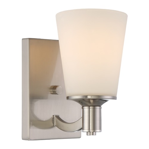 Laguna Brushed Nickel Sconce by Nuvo Lighting