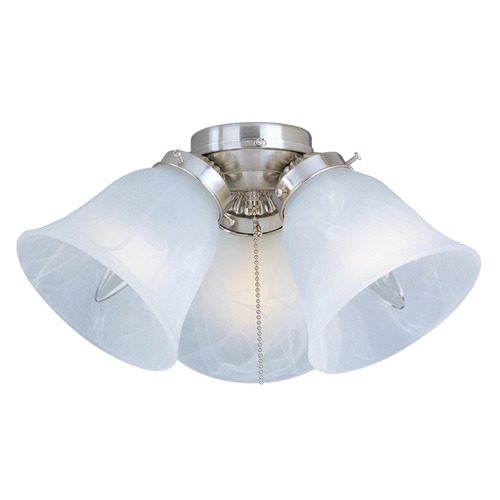 Maxim Lighting Maxim Lighting Basic-Max Satin Nickel Fan Light Kit FKT207FTSN