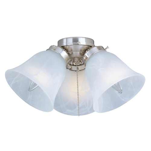 Basic-Max Satin Nickel Fan Light Kit by Maxim Lighting