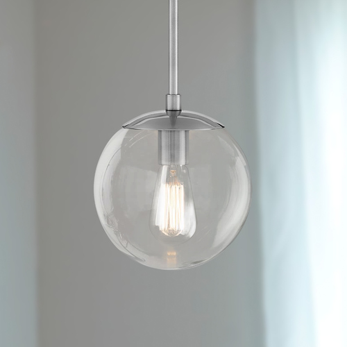 Hinkley Warby 10.75-Inch Pendant in Polished Antique Nickel by Hinkley Lighting 3747PL