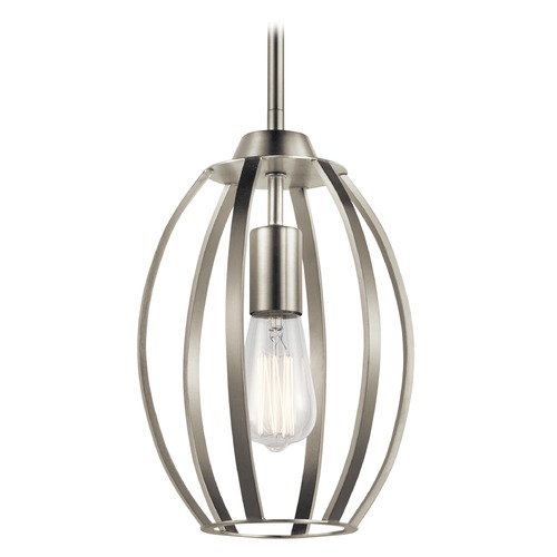 Kichler Lighting Transitional Pendant Brushed Nickel Tao by Kichler Lighting 44054NI