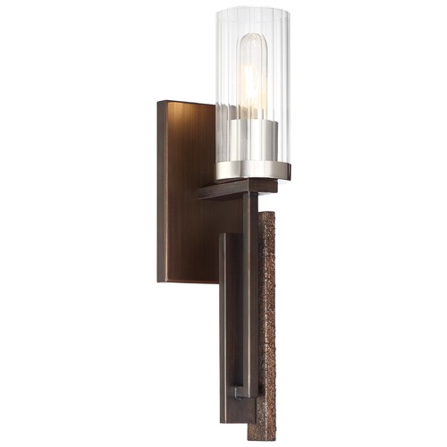 Maddox Roe Iron Ore with Gold Dust Highlight Sconce by Minka Lavery