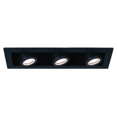 WAC Lighting Silo Multiples Black & Black LED Recessed Kit by WAC Lighting MT-4310T-927-BKBK