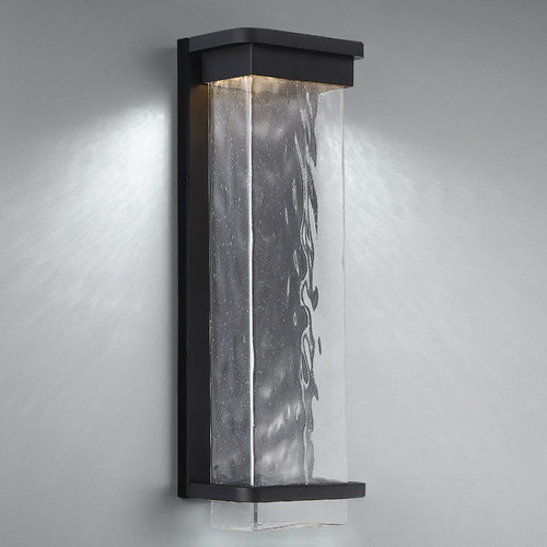Modern Forms by WAC Lighting Modern Forms Vitrine Black LED Outdoor Wall Light 3000K 433LM WS-W32516-BK
