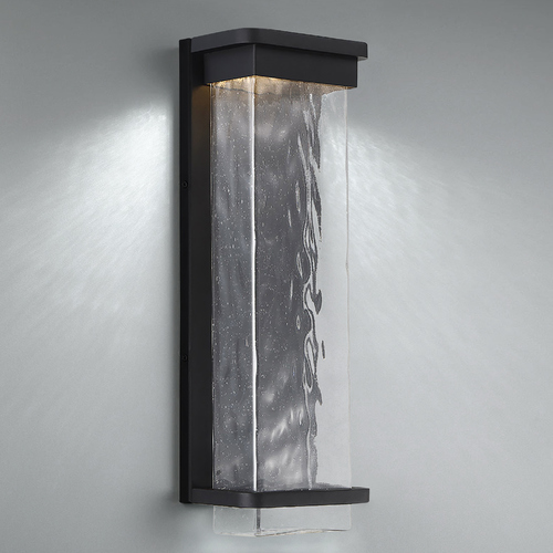 Modern Forms by WAC Lighting Vitrine 16-Inch LED Outdoor Wall Light in Black 3000K by Modern Forms WS-W32516-BK