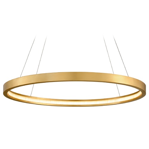 Jasmine Gold Leaf LED Pendant by Corbett Lighting