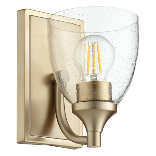 Enclave Aged Brass Sconce by Quorum Lighting