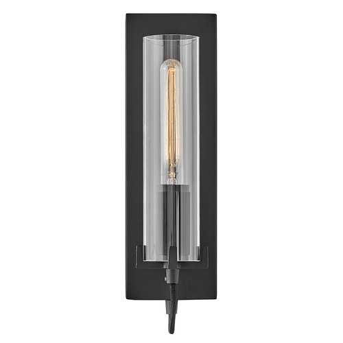 Ryden Single Light Sconce in Black by Hinkley Lighting