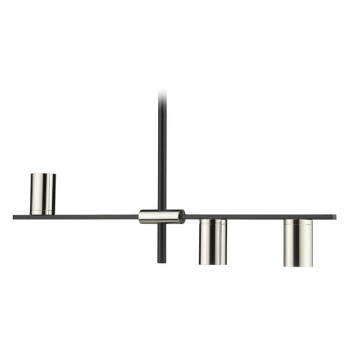 Z-Lite Calumet Matte Black & Polished Nickel Linear Light by Z-Lite 814-3L-MB-PN