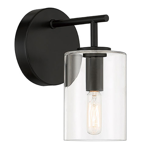 Craftmade Lighting Hailie Flat Black Sconce by Craftmade Lighting 55661-FB