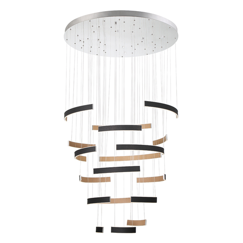 Verdura 6-Tier LED Grand Chandelier in Black by Eurofase Lighting