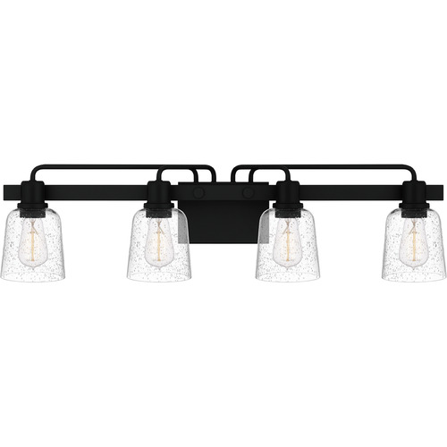 Lydia Matte Black Bathroom Light by Quoizel Lighting
