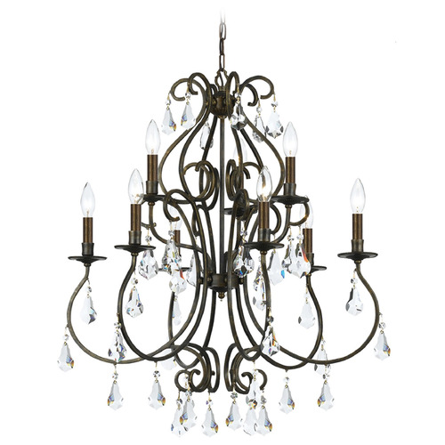 Crystorama Lighting Ashton English Bronze Crystal Chandelier