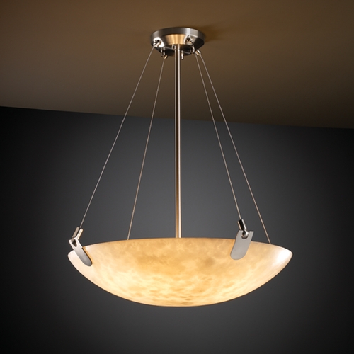 Justice Design Group Justice Design Group Clouds Collection Pendant Light CLD-9622-35-NCKL