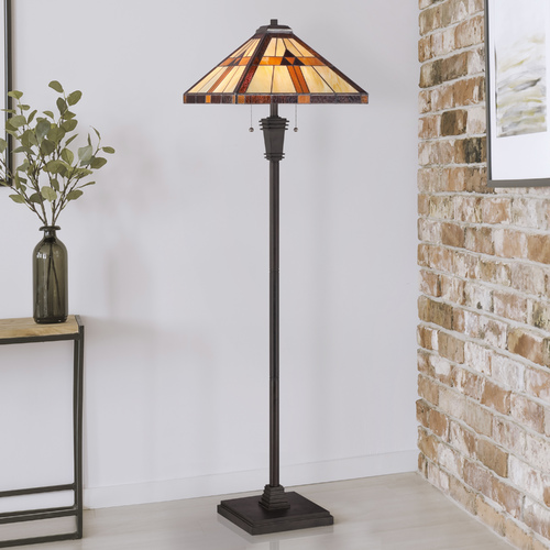 Bryant Floor Lamp in Vintage Bronze by Quoizel Lighting
