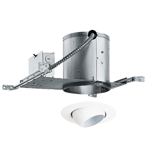 Juno Lighting Group 6-inch Recessed Lighting Kit with Eyeball Trim IC22/229WH