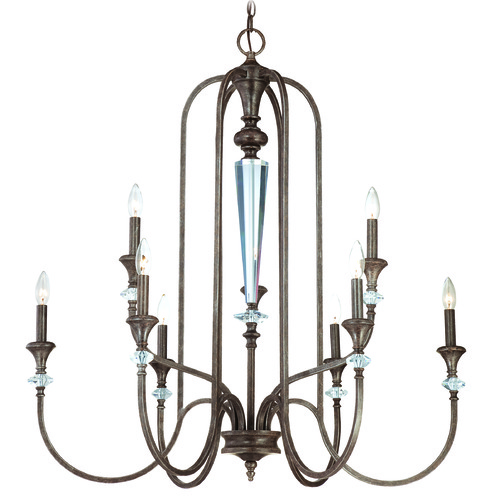 Craftmade Lighting Boulevard Mocha Bronze & Silver Accents Chandelier by Craftmade Lighting 26729-MB