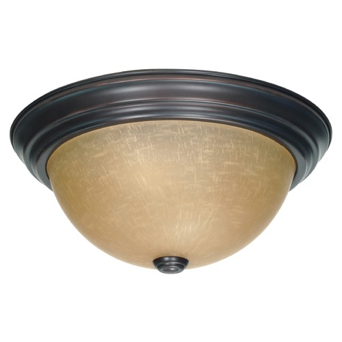 13-Inch Flush Mount Mahogany Bronze by Nuvo Lighting