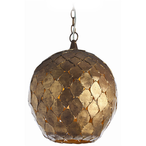 Osgood Pendant in Antiqued Gold Leaf by Arteriors Home
