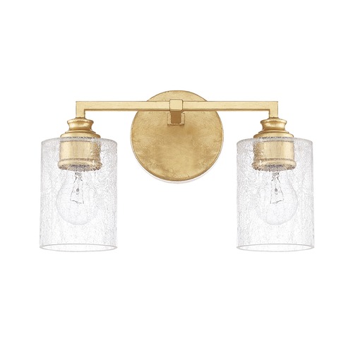Milan 2-Light Vanity Light in Capital Gold by Capital Lighting