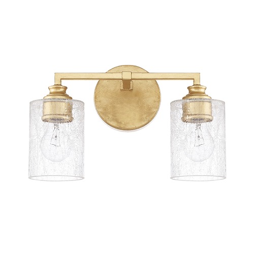 Capital Lighting Milan 2-Light Vanity Light in Capital Gold by Capital Lighting 120521CG-422