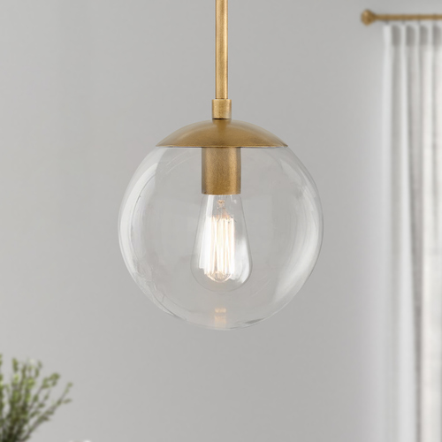 Warby 10.75-Inch Pendant in Heritage Brass by Hinkley Lighting
