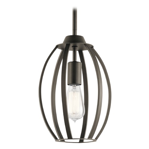 Kichler Lighting Transitional Pendant Light Olde Bronze Tao by Kichler Lighting 44054OZ