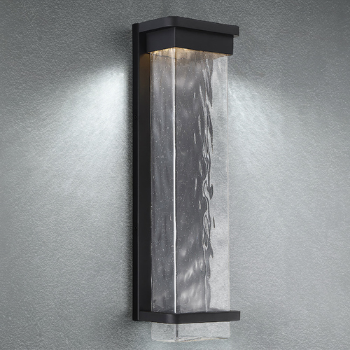 Modern Forms by WAC Lighting Vitrine 21-Inch LED Outdoor Wall Light in Black 3000K by Modern Forms WS-W32521-BK