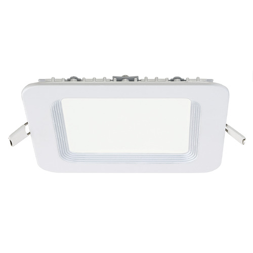 6-Inch 15W Square 3000K LED Baffle Recessed Trim in White by Eurofase Lighting