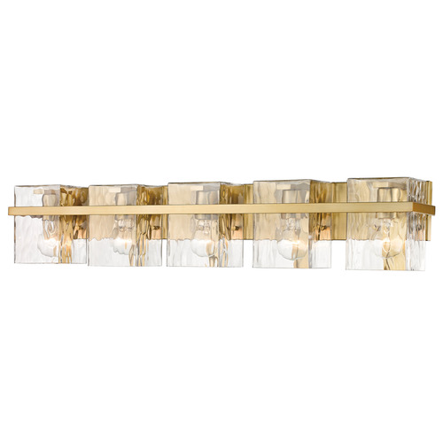 Z-Lite Bennington Modern Gold Bathroom Light by Z-Lite 1938-5V-MGLD