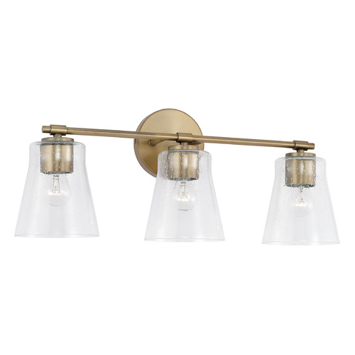 Baker 23-Inch Vanity Light in Aged Brass by HomePlace by Capital Lighting