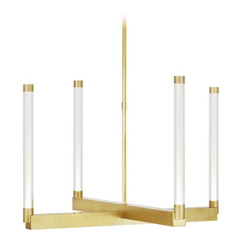 Kelly Wearstler Phobos 24-Inch LED Chandelier in Brass by Visual Comfort Modern